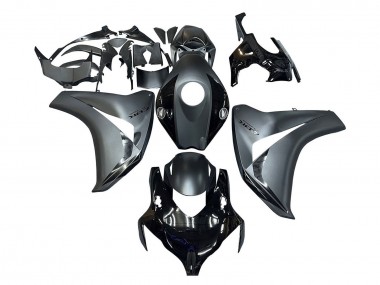 Honda CBR1000RR Motorrad Verkleidung 2008-2011 - Grau Glanzendes Schwarz