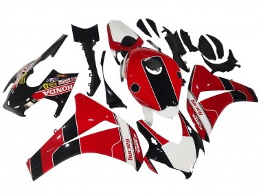 Honda CBR1000RR Motorrad Verkleidung 2008-2011 - Rot Weiss Glanzendes Schwarz Rennen