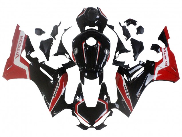 Honda CBR1000RR Motorrad Verkleidung 2017-2023 - Rot Weiss Glanzendes Schwarz