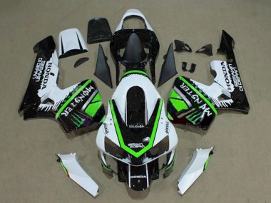 Honda CBR600RR Motorrad Verkleidung 2003-2004 - Weiss Grun Glanzendes Schwarz Monster