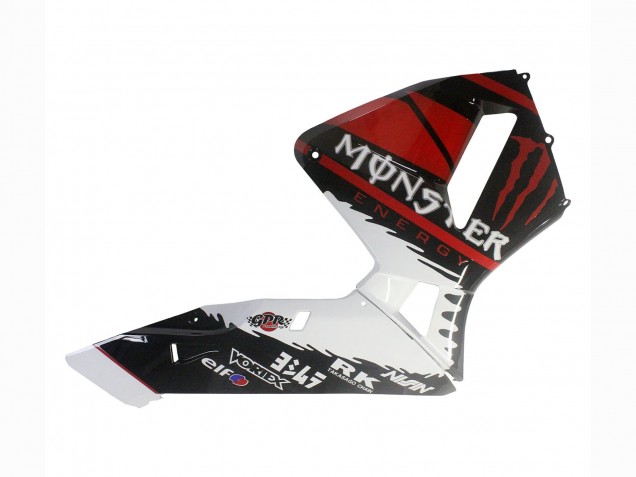 Honda CBR600RR Motorrad Verkleidung 2003-2004 - Weiss Rot Glanzendes Schwarz Monster