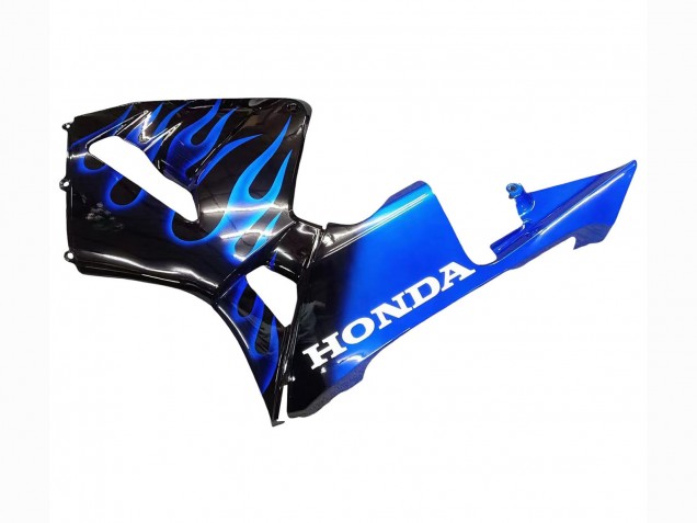 Honda CBR600RR Motorrad Verkleidung 2005-2006 - Glanzendes Schwarz Blau Flamme