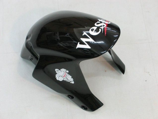 Honda CBR600RR Motorrad Verkleidung 2005-2006 - Glanzendes Schwarz Weiss West