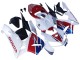 Honda CBR600RR Motorrad Verkleidung 2005-2006 - Weiss Rot Blau HRC