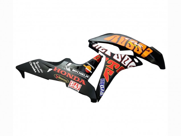 Honda CBR600RR Motorrad Verkleidung 2007-2008 - Matt Schwarz Orange Rot Rossi Repsol 46