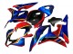 Honda CBR600RR Motorrad Verkleidung 2007-2008 - Blau Rot Gelb Glanzendes Schwarz