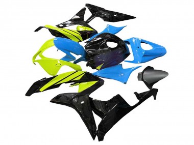 Honda CBR600RR Motorrad Verkleidung 2007-2008 - Blau Gelb Glanzendes Schwarz
