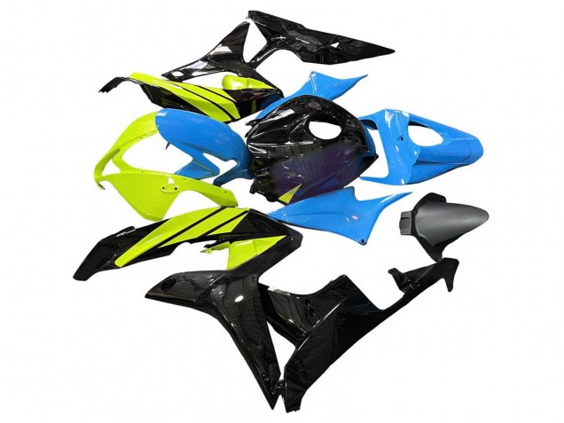 Honda CBR600RR Motorrad Verkleidung 2007-2008 - Blau Gelb Glanzendes Schwarz