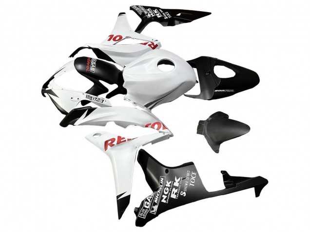 Honda CBR600RR Motorrad Verkleidung 2007-2008 - Weiss Matt Schwarz Rot Repsol