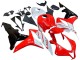 Honda CBR600RR Motorrad Verkleidung 2007-2008 - Weiss Rot Glanzendes Schwarz