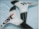 Honda CBR600RR Motorrad Verkleidung 2007-2008 - Glanzendes Schwarz Weiss West