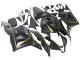Honda CBR600RR Motorrad Verkleidung 2009-2012 - Matt Schwarz Gold