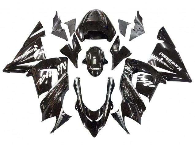 Kawasaki ZX10R Motorrad Verkleidung 2004-2005 - Glanzendes Schwarz Ninja