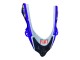 Kawasaki ZX10R Motorrad Verkleidung 2004-2005 - Glanzendes Blau Weiss Fiat Motul