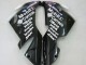 Kawasaki ZX10R Motorrad Verkleidung 2004-2005 - Weiss Schwarz West Ninja