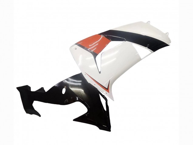 Kawasaki ZX10R Motorrad Verkleidung 2006-2007 - Weiss Orange Schwarz