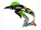 Kawasaki ZX10R Motorrad Verkleidung 2016-2020 - Grun Rot Grau