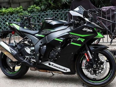 Kawasaki ZX10R Motorrad Verkleidung 2021-2025 - Schwarz Grun Weiss