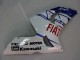 Kawasaki ZX6R Motorrad Verkleidung 2003-2004 - Weiss Blau Rot Fiat