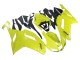 Kawasaki ZX6R Motorrad Verkleidung 2007-2008 - Gelb Ninja