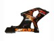 Suzuki GSXR1000 Motorrad Verkleidung 2000-2002 - Glanzendes Schwarz Orange Flamme
