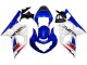 Suzuki GSXR1000 Motorrad Verkleidung 2000-2002 - Weiss Blau Rot