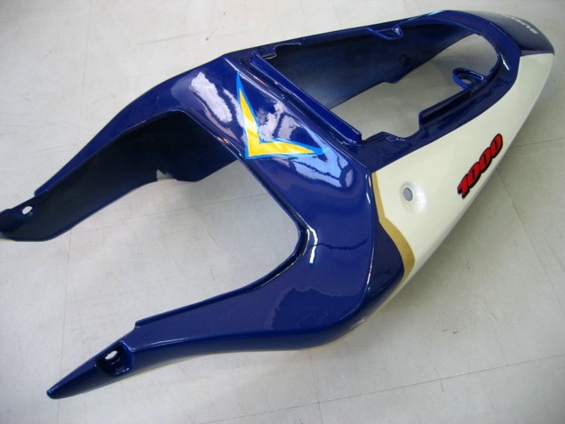 Suzuki GSXR1000 Motorrad Verkleidung 2000-2002 - Gelb Dunkel Blau Weiss Motul Corona