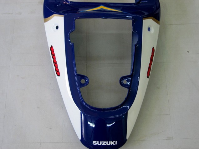 Suzuki GSXR1000 Motorrad Verkleidung 2000-2002 - Gelb Dunkel Blau Weiss Motul Corona