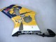 Suzuki GSXR1000 Motorrad Verkleidung 2000-2002 - Gelb Dunkel Blau Weiss Motul Corona