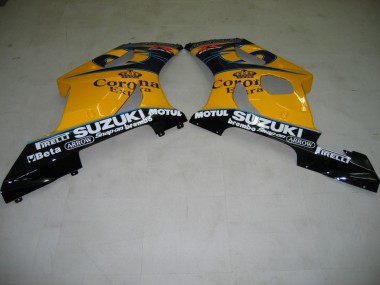 Suzuki GSXR 1000 Motorrad Verkleidung 2003-2004 - Gelb Weiss Blau Schwarz Corona