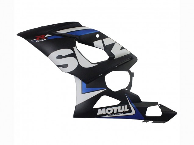 Suzuki GSXR 1000 Motorrad Verkleidung 2005-2006 - Schwarz Blau Weiss Motul