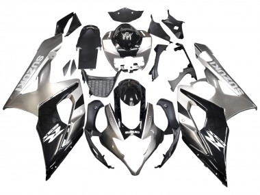 Suzuki GSXR 1000 Motorrad Verkleidung 2005-2006 - Glanzendes Schwarz Grau