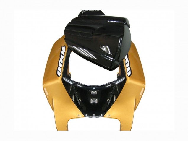 Suzuki GSXR 1000 Motorrad Verkleidung 2007-2008 - Gold Schwarz Silber Aufkleber
