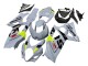 Suzuki GSXR 1000 Motorrad Verkleidung 2007-2008 - Hellgrau Grun Schwarz