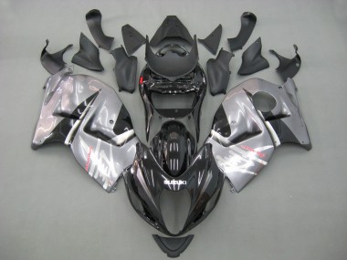 Suzuki GSXR 1300 Hayabusa Motorrad Verkleidung 1996-2007 - Grau Schwarz Hayabusa