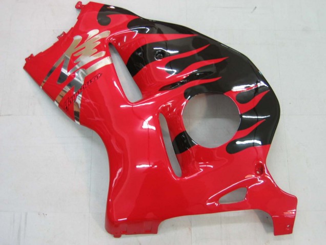 Suzuki GSXR 1300 Hayabusa Motorrad Verkleidung 1996-2007 - Rot Schwarz