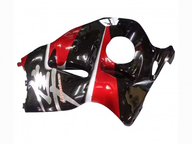 Suzuki GSXR 1300 Hayabusa Motorrad Verkleidung 1996-2007 - Rot Glanzendes Schwarz Hayabusa