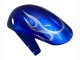 Suzuki GSXR 600 / GSXR 750 Motorrad Verkleidung 2001-2003 - Blau mit Weiss Flamme