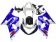 Suzuki GSXR 600 / GSXR 750 Motorrad Verkleidung 2001-2003 - Weiss Blau Glanzendes Schwarz Rot