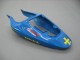 Suzuki GSXR 600 / GSXR 750 Motorrad Verkleidung 2001-2003 - Blau Gelb Schwarz Motul Rizla