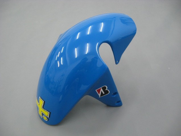 Suzuki GSXR 600 / GSXR 750 Motorrad Verkleidung 2001-2003 - Blau Gelb Schwarz Motul Rizla