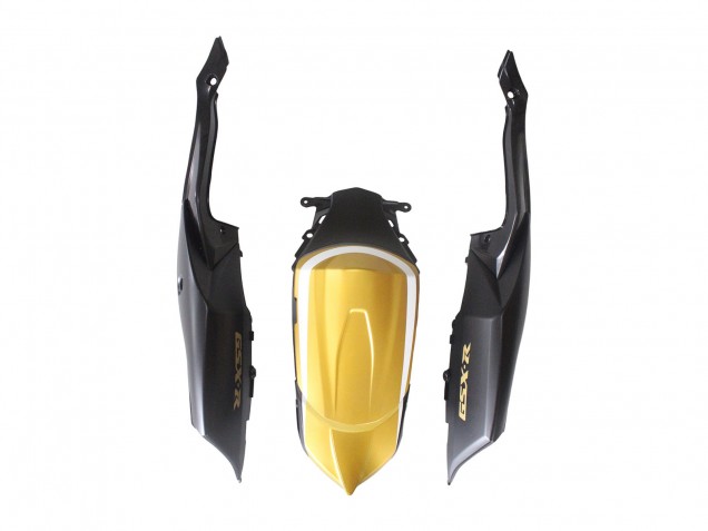 Suzuki GSXR 600 / GSXR 750 Motorrad Verkleidung 2008-2010 - Matt Schwarz Weiss Gold