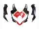 Suzuki GSXR 600 / GSXR 750 Motorrad Verkleidung 2008-2010 - Glanzendes Schwarz Rot Weiss Motul Lucky Strike
