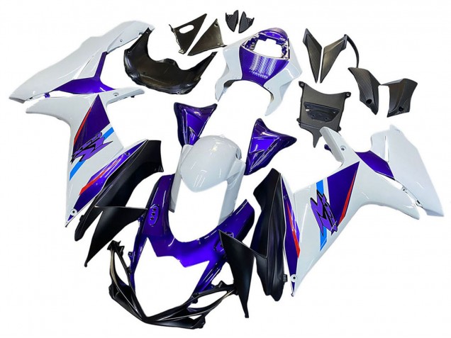 Suzuki GSXR 600 / GSXR 750 Motorrad Verkleidung 2011-2024 - Blau Lila Weiss