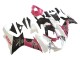 Suzuki GSXR 600 / GSXR 750 Motorrad Verkleidung 2011-2024 - Weiss Rosa Schwarz Corona