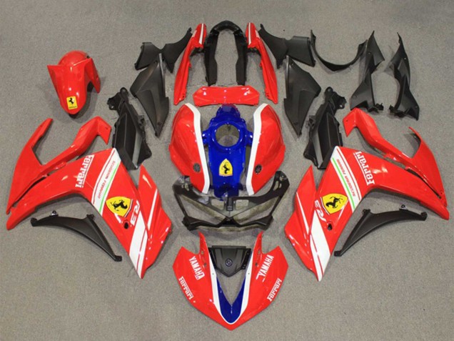 Yamaha YZF R3/R25 Motorrad Verkleidung 2015-2018 - Rot Weiss Blau
