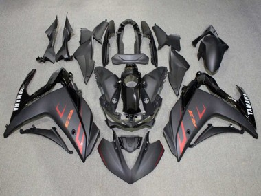 Yamaha YZF R3/R25 Motorrad Verkleidung 2015-2018 - Glanzendes Schwarz Matt Schwarz Rot