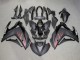 Yamaha YZF R3/R25 Motorrad Verkleidung 2015-2018 - Glanzendes Schwarz Matt Schwarz Rot