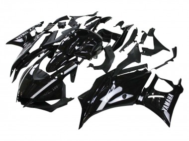 Yamaha YZF R3/R25 Motorrad Verkleidung 2019-2021 - Glanzendes Schwarz Weiss