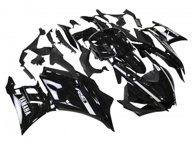 Yamaha YZF R3/R25 Motorrad Verkleidung 2022-2024 - Glanzendes Schwarz